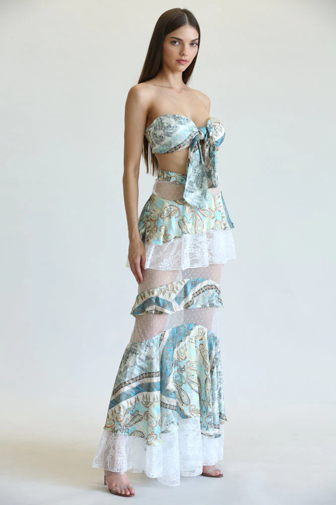 Brisa - Paisley Print Pattern Outfit Set - Image 2