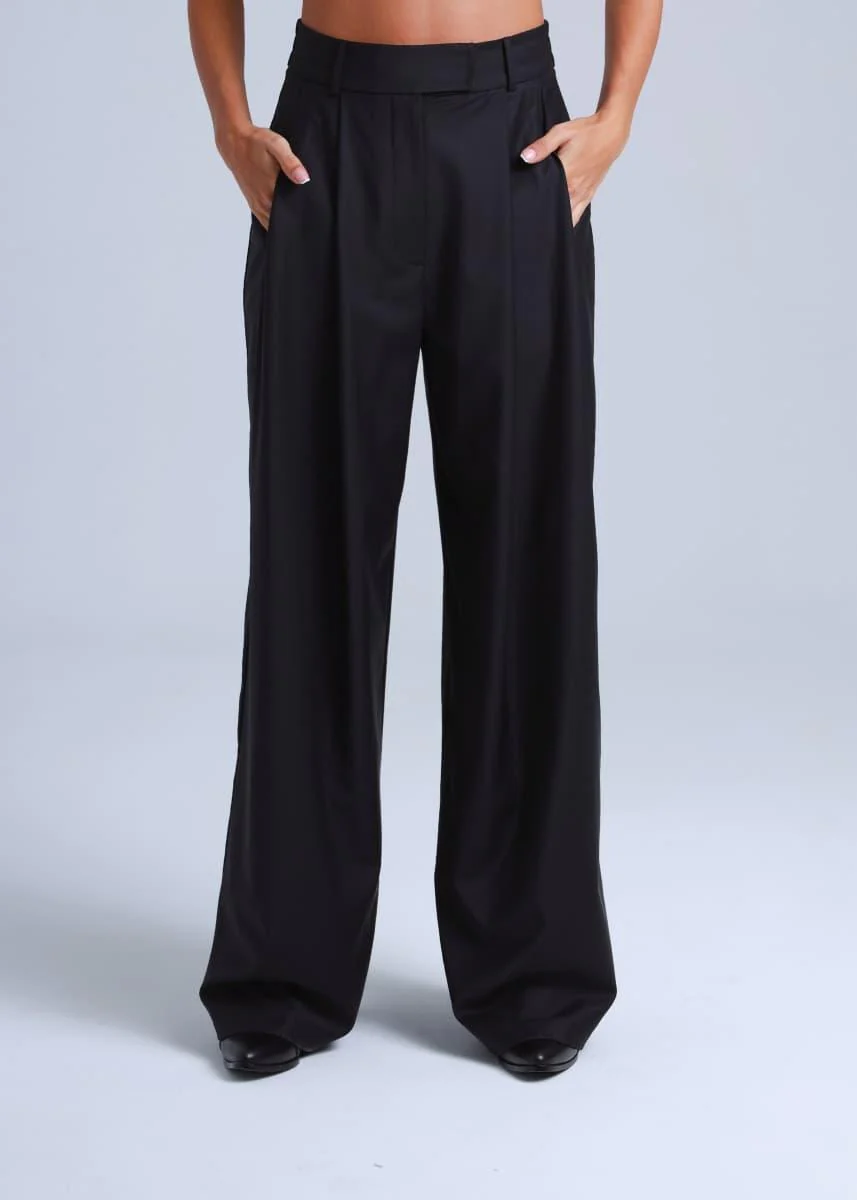 Broadway 3-Piece Liza Tailored Virgin Wool Suit in Deep Black - Image 4