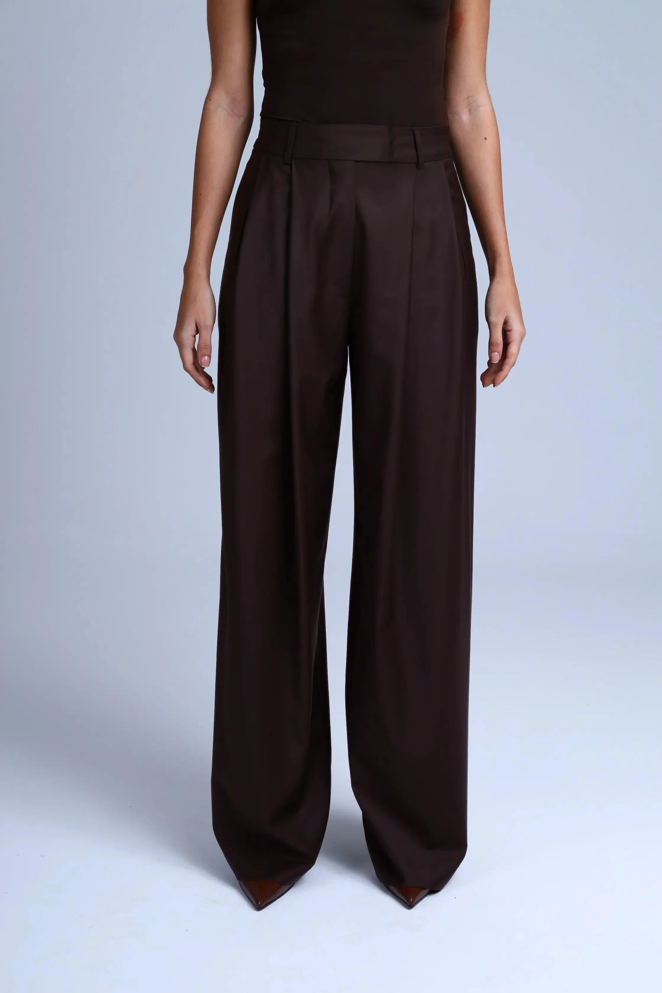 Broadway 3-Piece Monica Tailored Virgin Wool Suit in Dark Coffee - Image 7