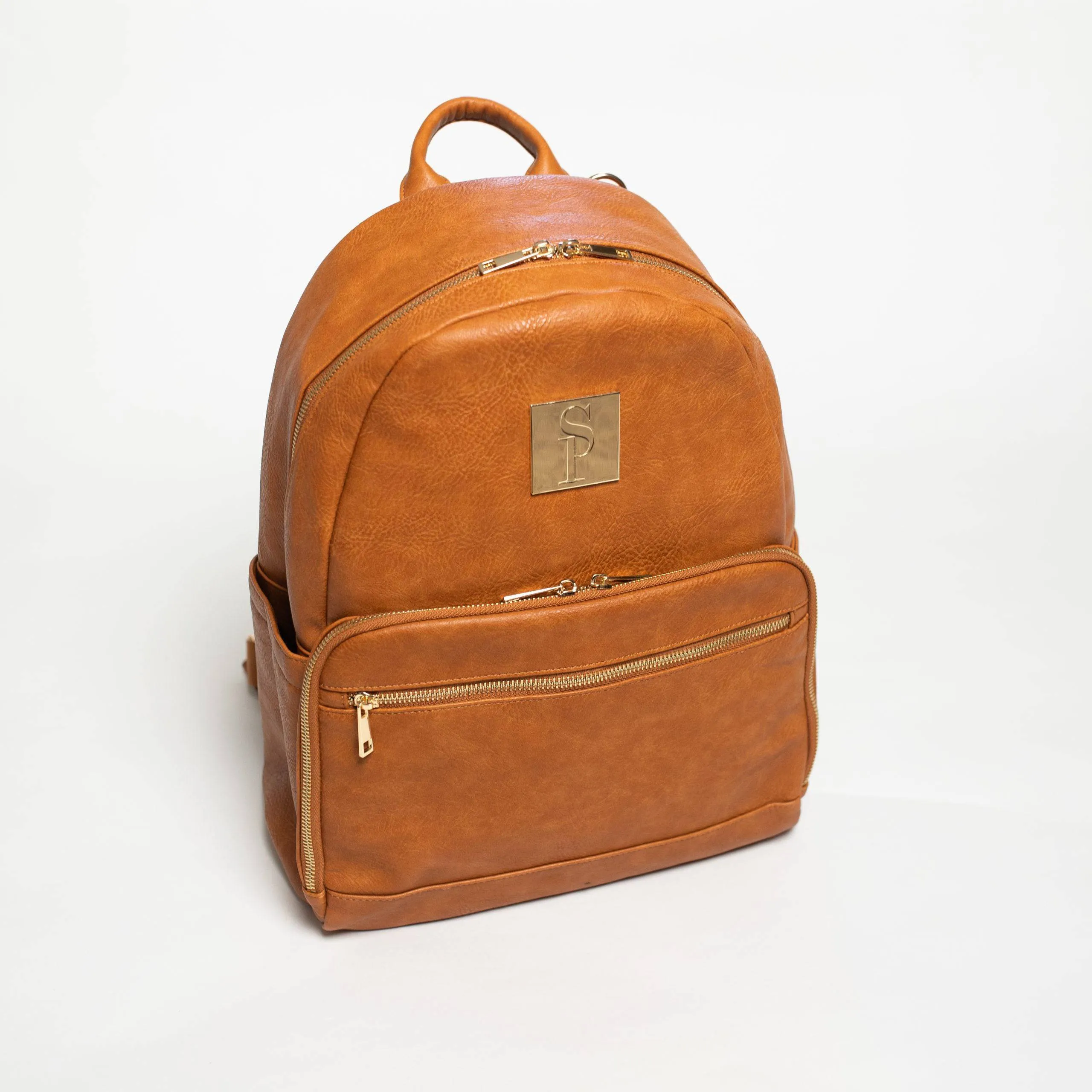 Brown Carrier Leather Backpack - Image 2