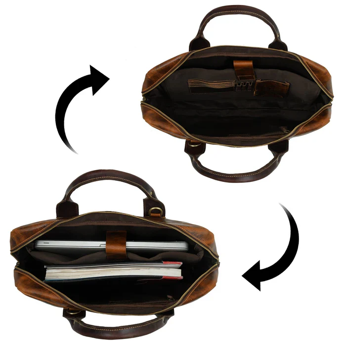 Brown Jefferson Briefcase - Image 4