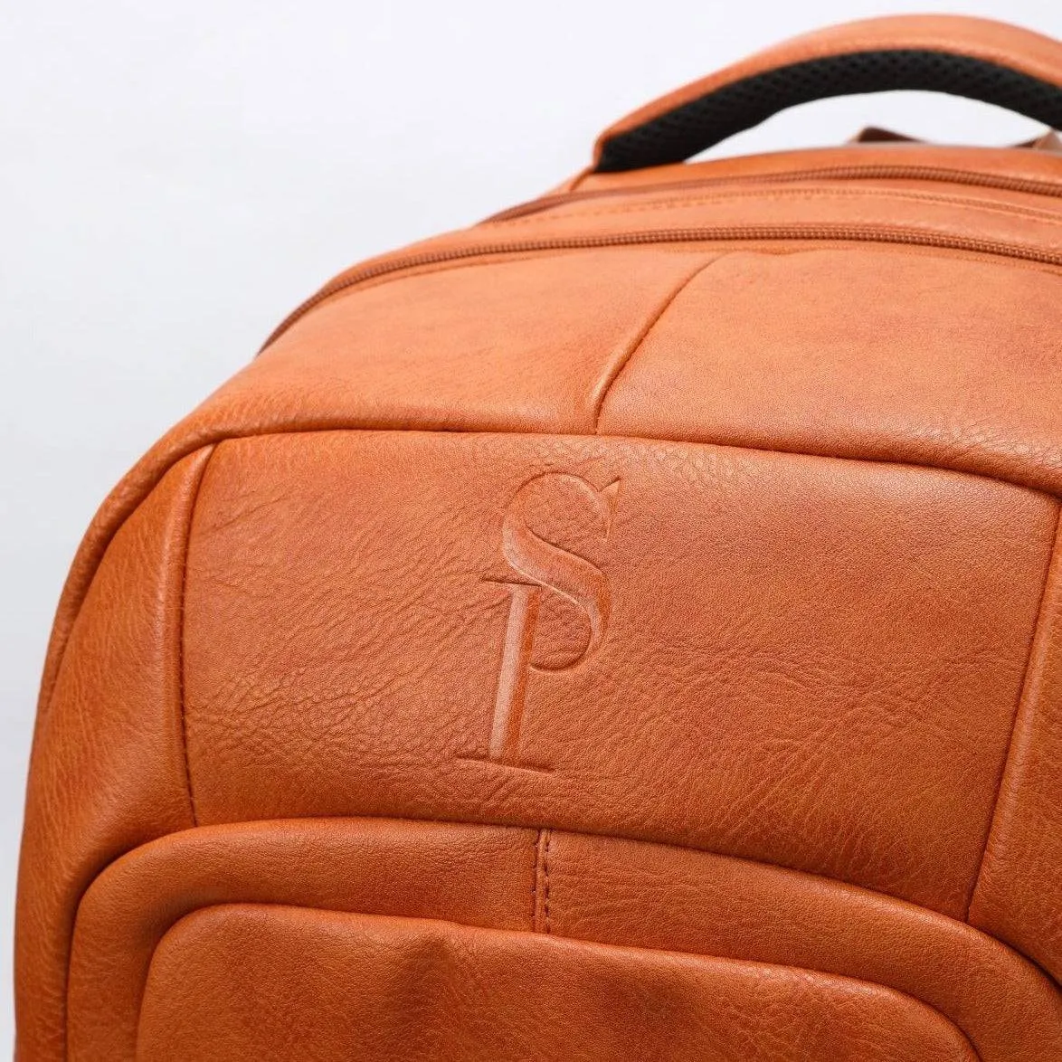 Brown Leather Luxury Carry-On Backpack (Patented Signature Design) - Image 7