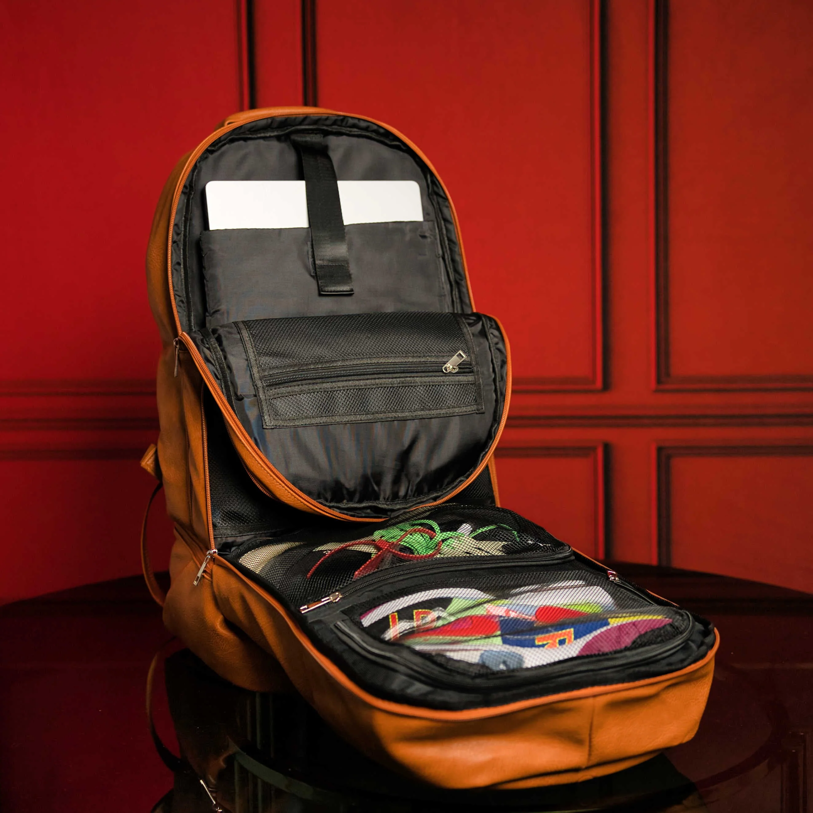 Brown Tumbled Leather 3 Bag Set - Image 7