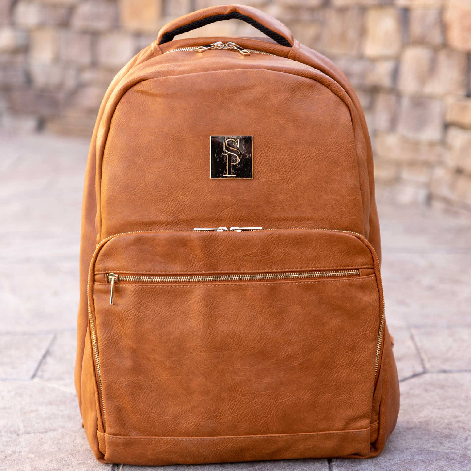 Brown Tumbled Leather 3 Bag Set - Image 9