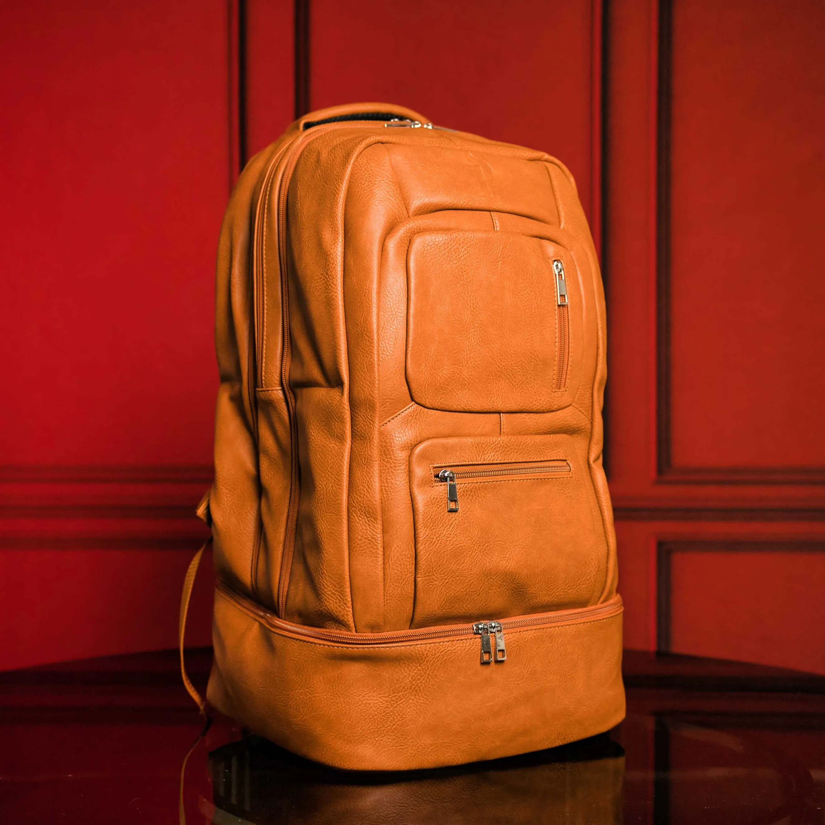 Brown Tumbled Leather Signature Bag Set (Signature and Duffle Bag) - Image 2