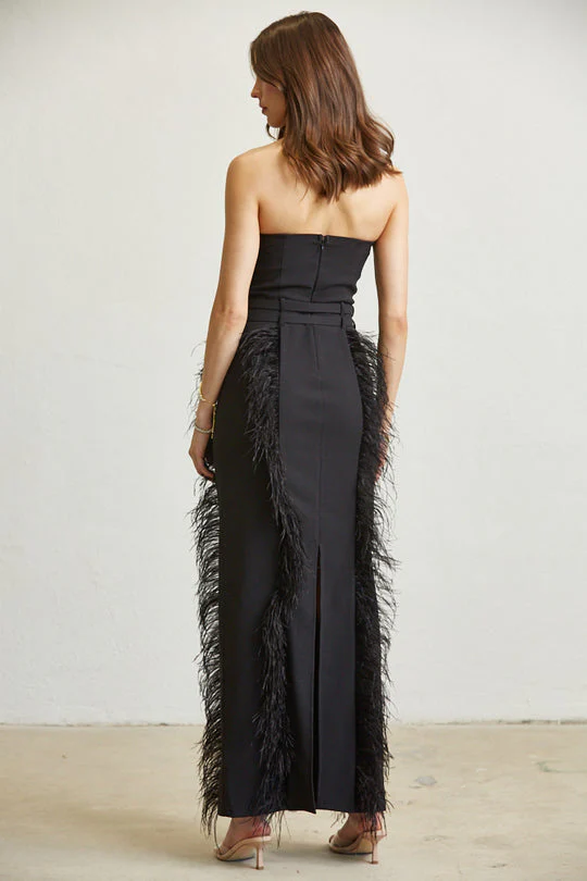Buckled Feather Corset Dress - Image 3