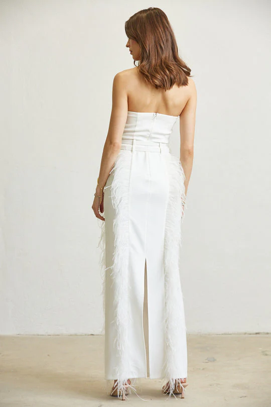 Buckled Feather Corset Dress - Image 7
