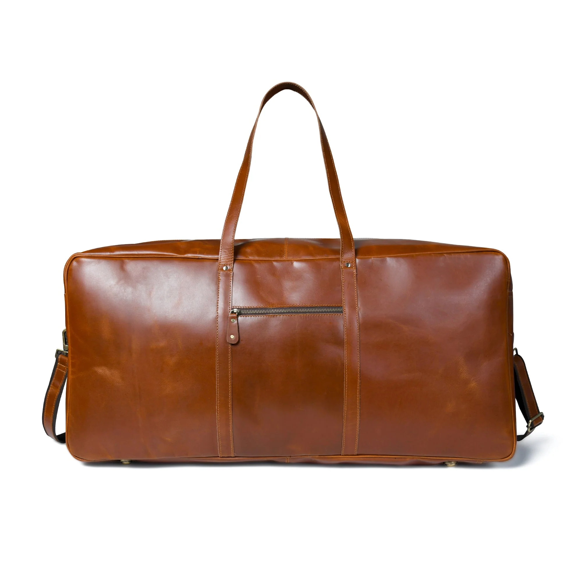 Buffalo Leather Tennis Duffle Bag - Image 8