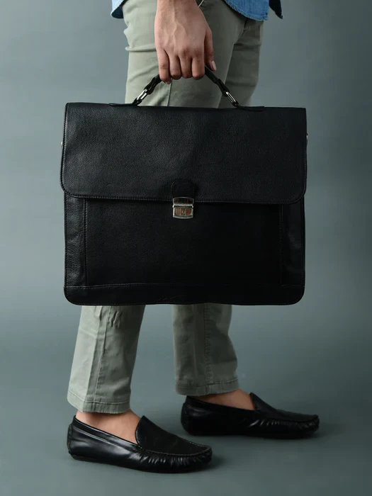 Business Attache Laptop Bag - Italian Finish - Image 2