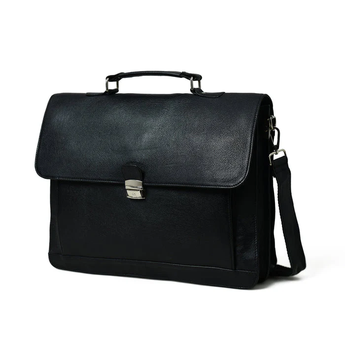 Business Attache Laptop Bag - Italian Finish - Image 4