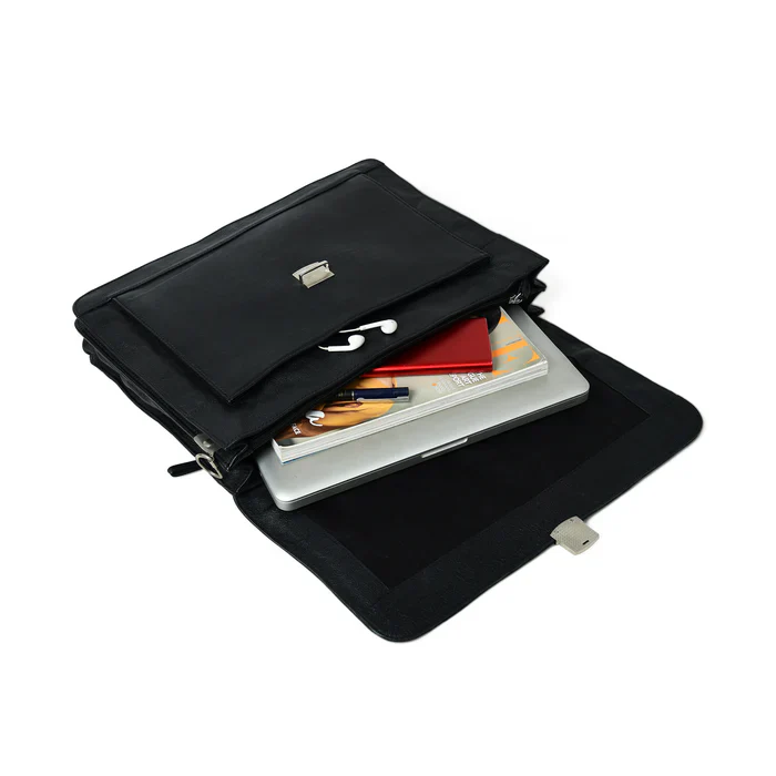 Business Attache Laptop Bag - Italian Finish - Image 7