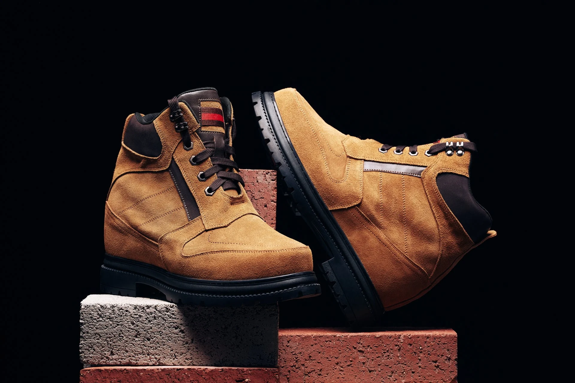 K881803 - 5.2-Inch Taller Brown Nubuck Elevator Men's Boots - Image 7