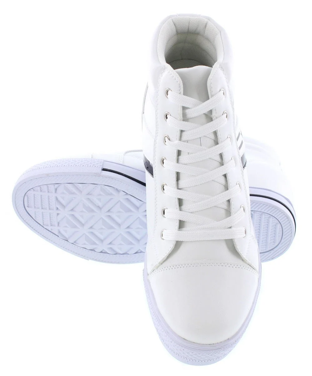 K107222 - High-Top Elevator Men's Sneakers - Three Inches - Image 4