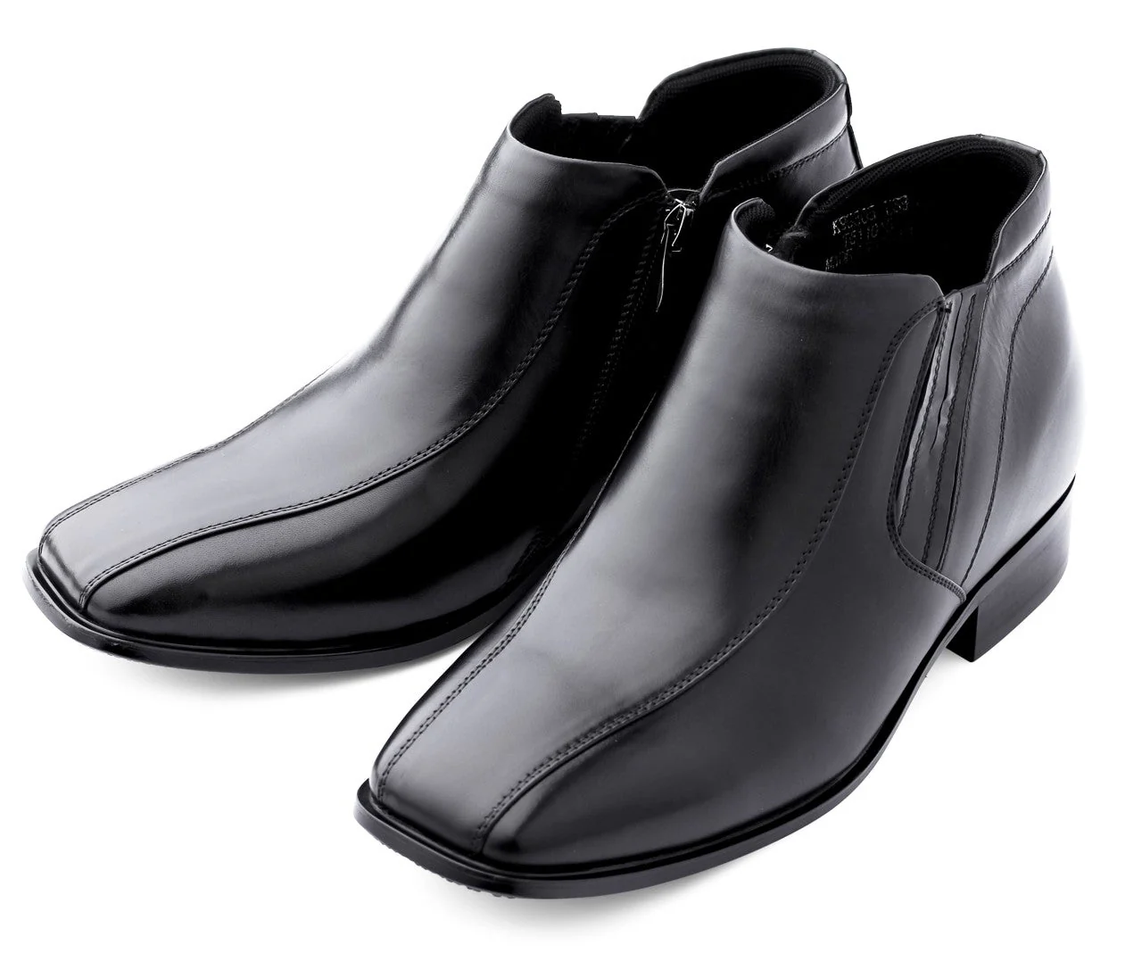 K99805 - 3.2 Inches Taller (Black) Zipper Men's Boots - Image 3