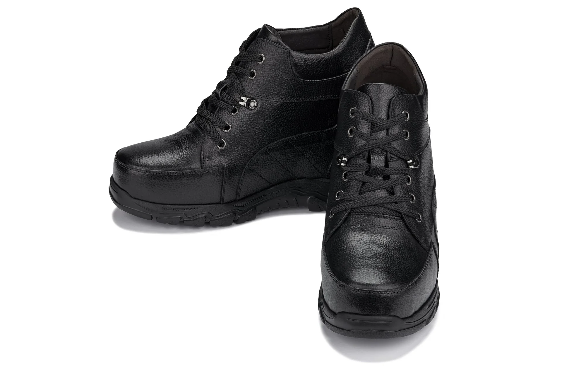 K107216 - Lightweight Hiking-Boot-Style Elevator Men's Shoes - 5.2 Inches - Image 5