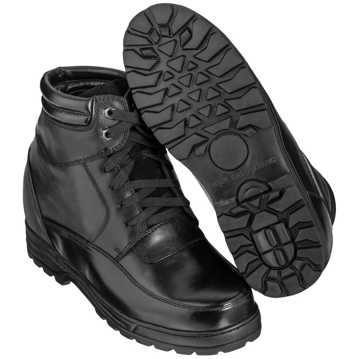 K881801 - Military-Style Leather Men's Boots - 5.2 Inches - Image 5