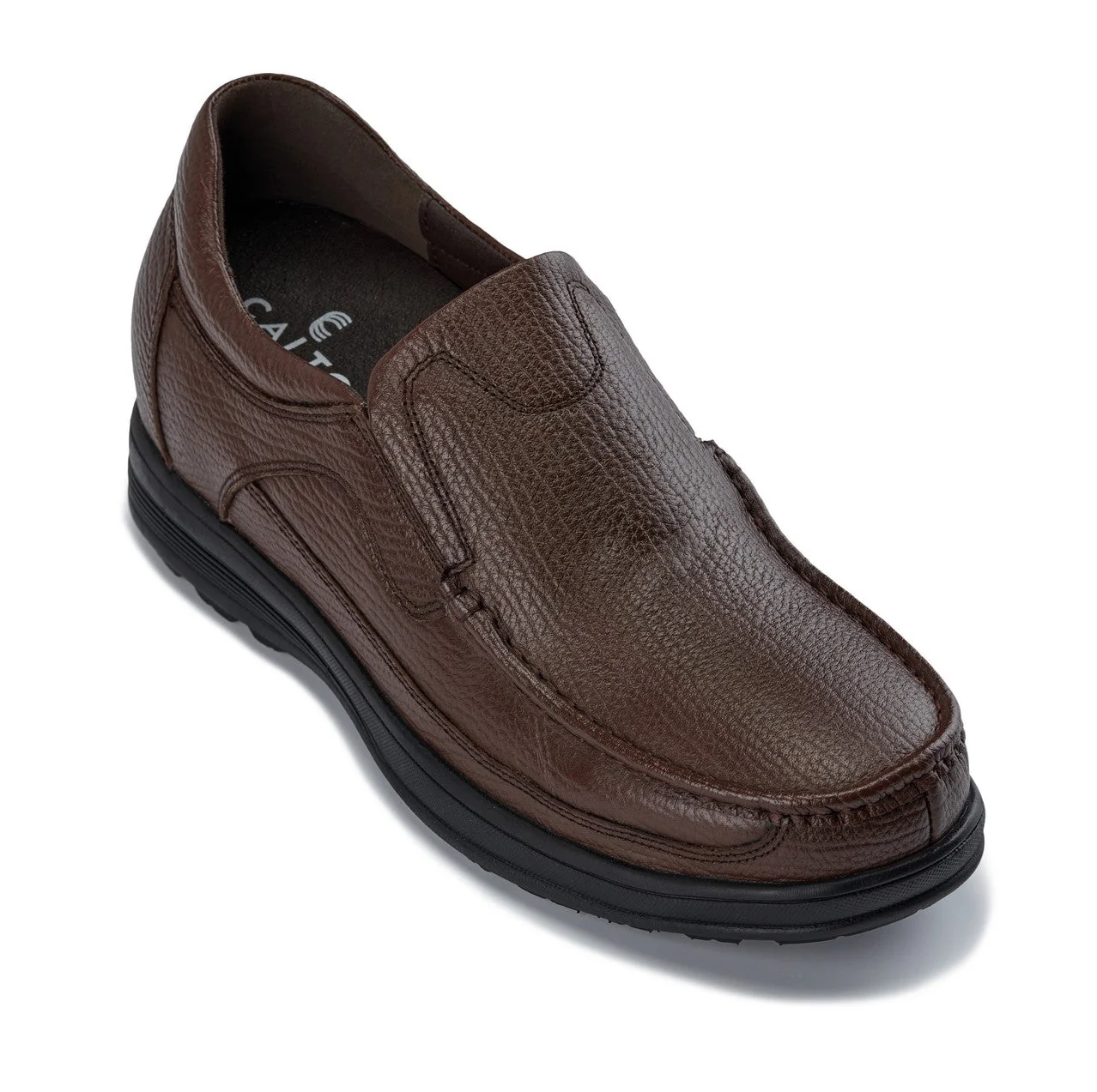 G1827 - 3 Inches Taller (Brown) - Lightweight Men's Sneakers