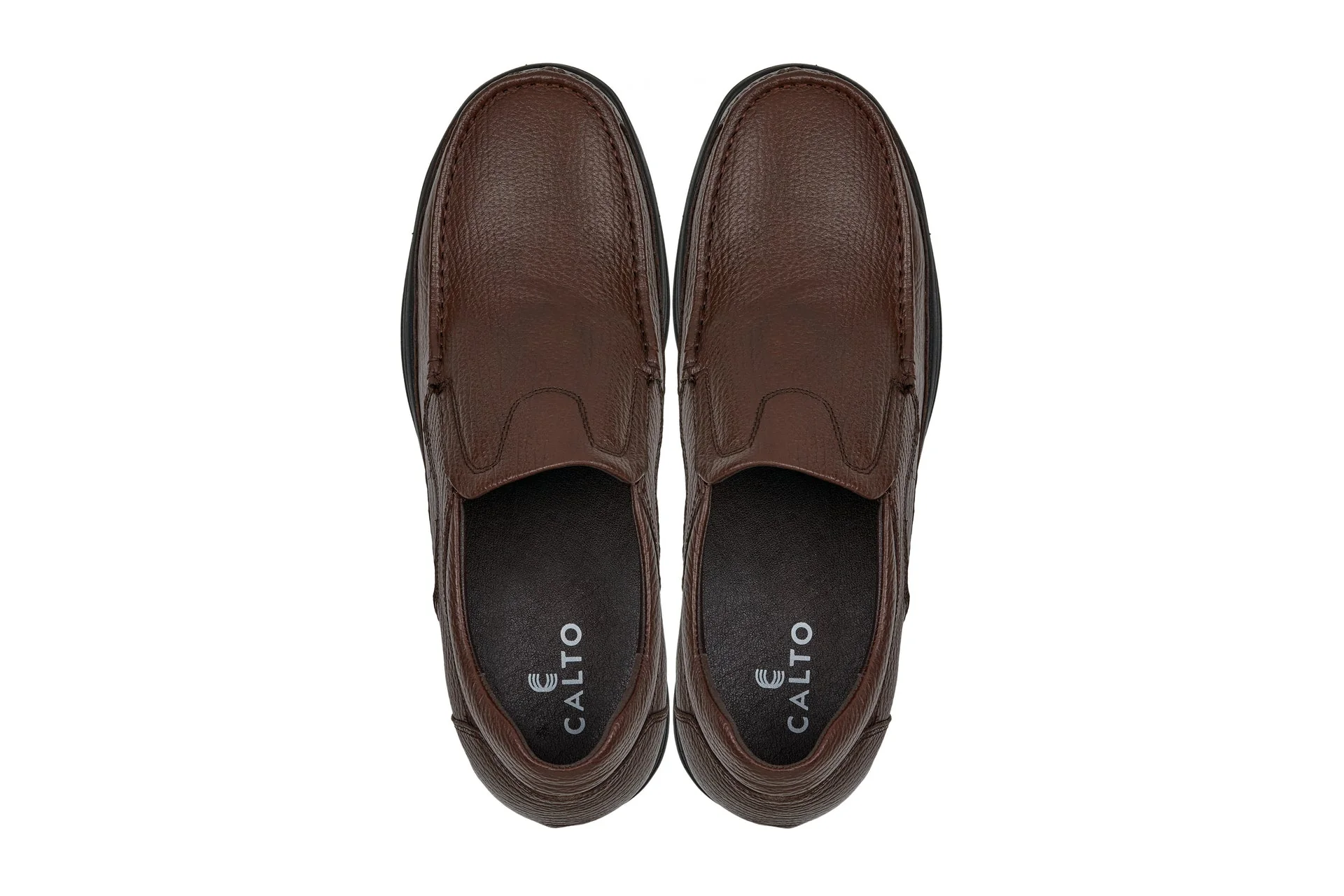 G1827 - 3 Inches Taller (Brown) - Lightweight Men's Sneakers - Image 4