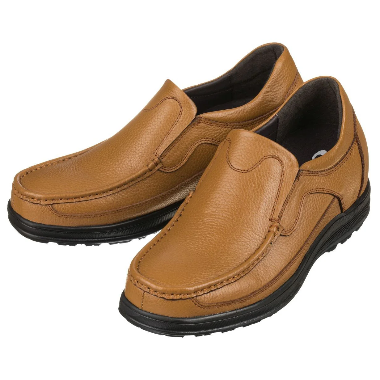 G1829 - 3.2 Inches Taller (Tan Brown) - Lightweight Men's Sneakers - Image 4