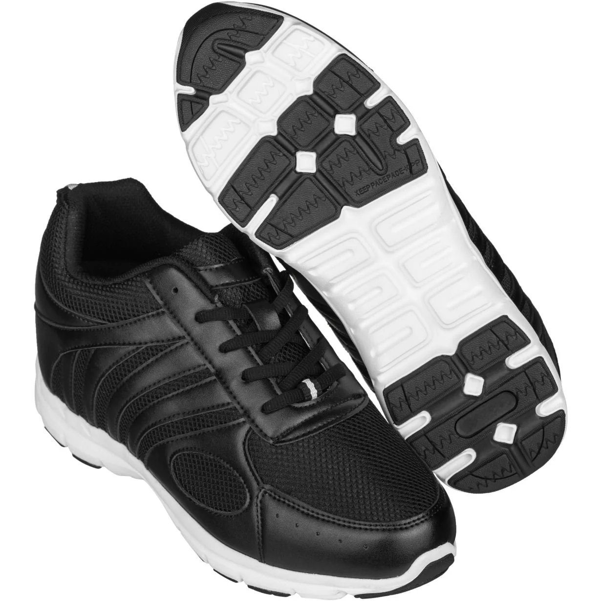 G3304 - 3 Inches Taller (Black) - Super Lightweight Men's Sneakers - Image 5