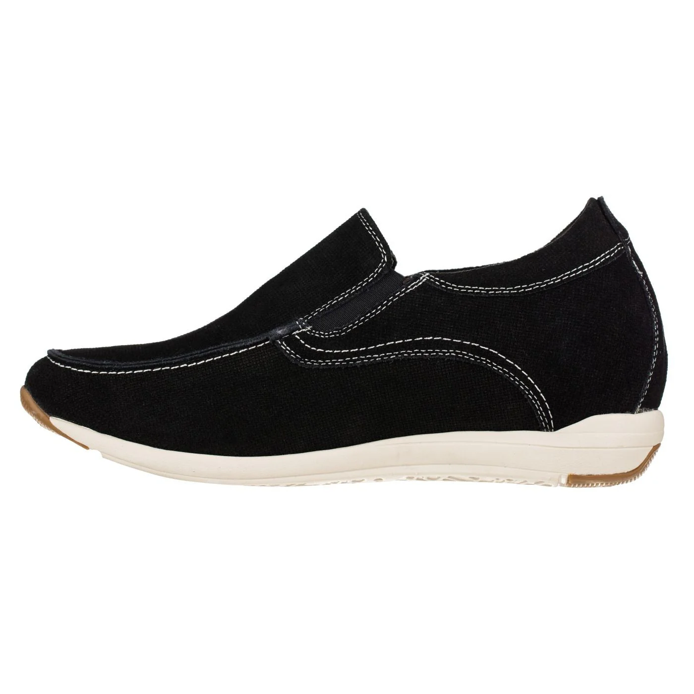 G4903 - 2.8 Inches Taller (Nubuck Black) - Super Lightweight Men's Flats - Image 3