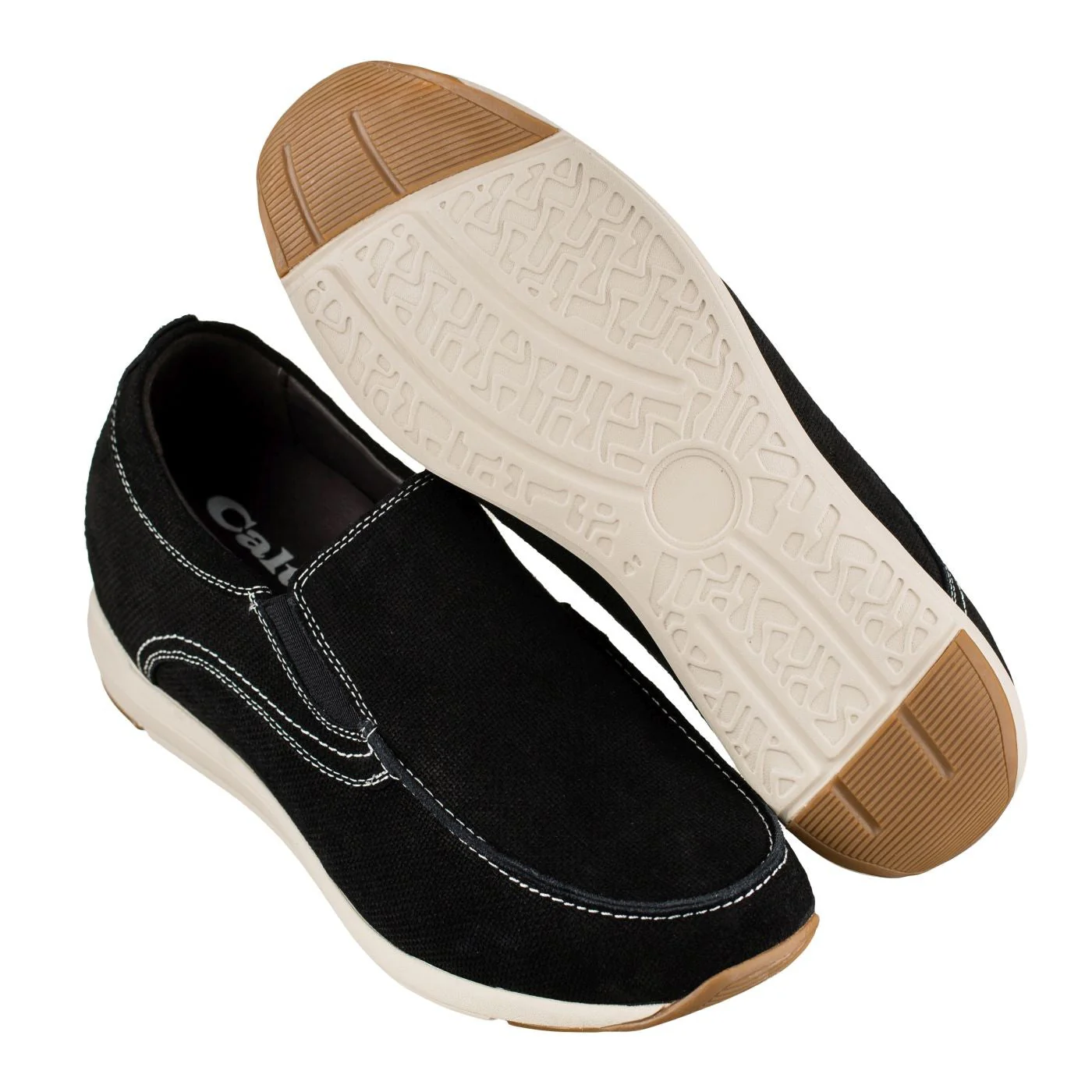 G4903 - 2.8 Inches Taller (Nubuck Black) - Super Lightweight Men's Flats - Image 5
