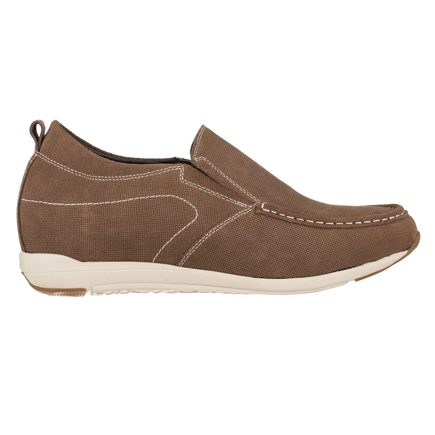 G4904 - 2.8 Inches Taller (Brown) - Super Lightweight Men's Flats - Image 2