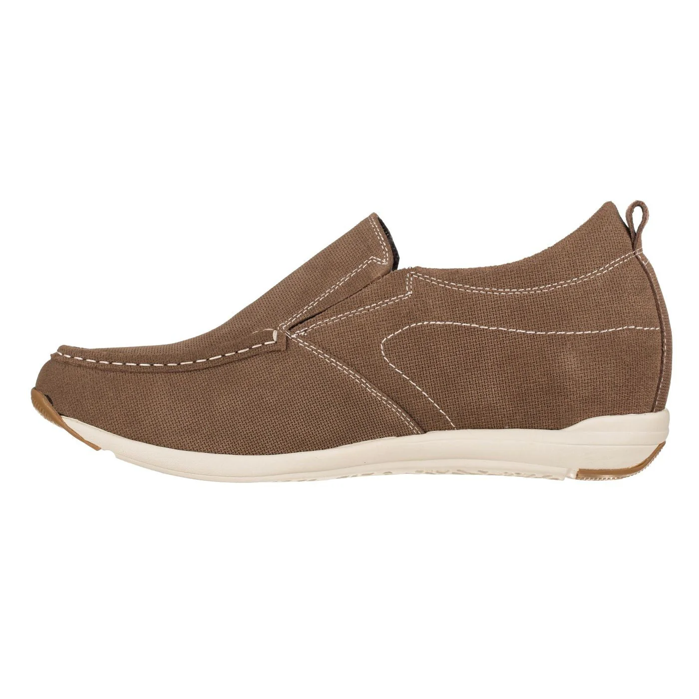 G4904 - 2.8 Inches Taller (Brown) - Super Lightweight Men's Flats - Image 3