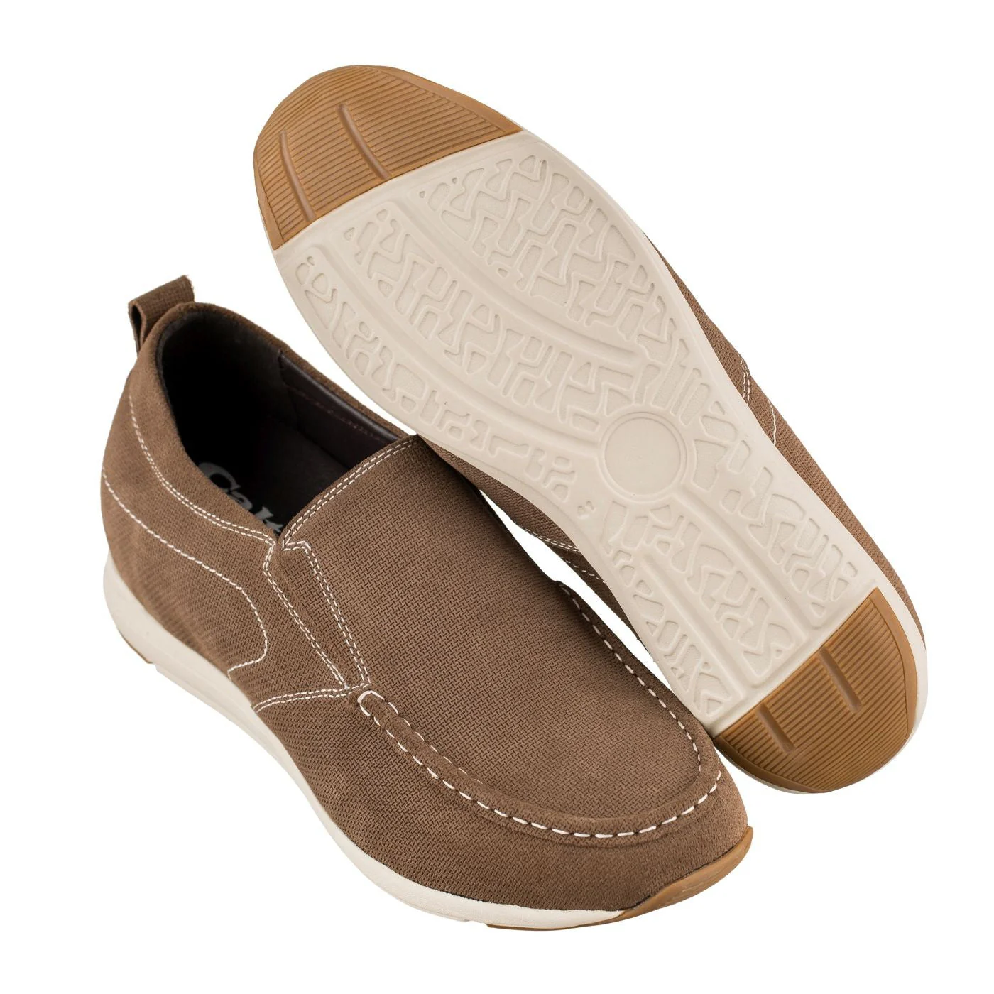 G4904 - 2.8 Inches Taller (Brown) - Super Lightweight Men's Flats - Image 5