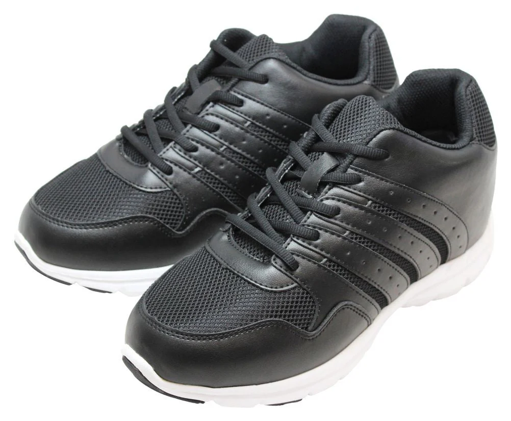 G8817 - 3.2 Inches Taller (Black) - Super Lightweight Men's Sneakers - Image 3