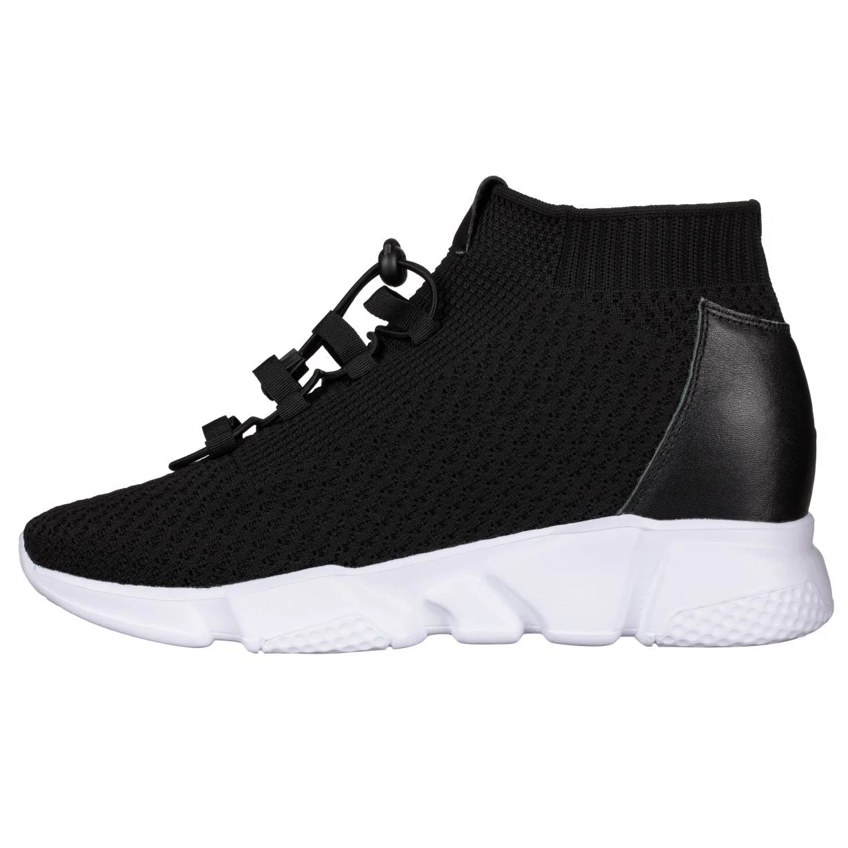 H1721 - 3.2 Inches Taller (Black) - Ultra Lightweight Men's Sneakers - Image 3