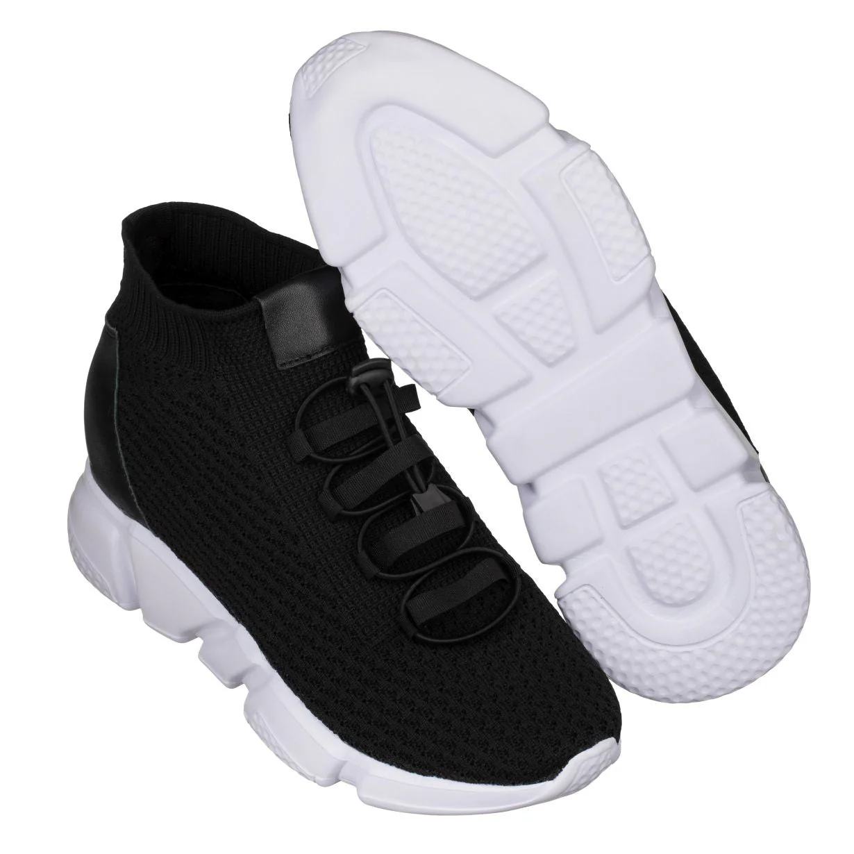 H1721 - 3.2 Inches Taller (Black) - Ultra Lightweight Men's Sneakers - Image 5