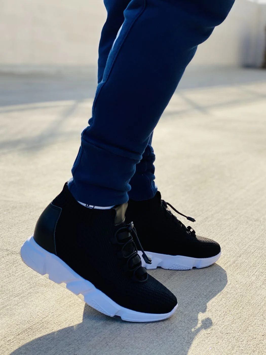 H1721 - 3.2 Inches Taller (Black) - Ultra Lightweight Men's Sneakers - Image 7