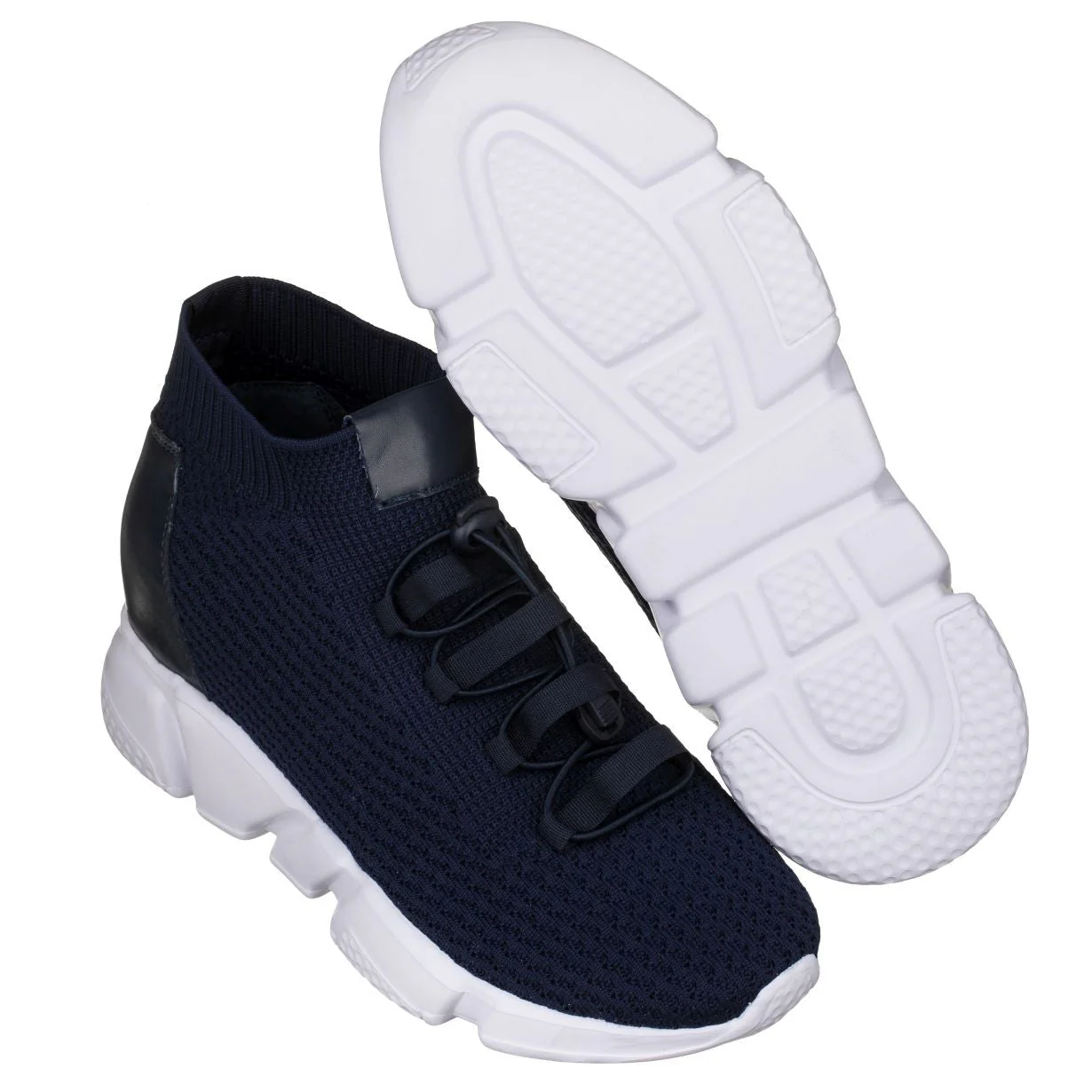 H1722 - 3.2 Inches Taller (Dark Blue) - Ultra Lightweight Men's Sneakers - Image 5