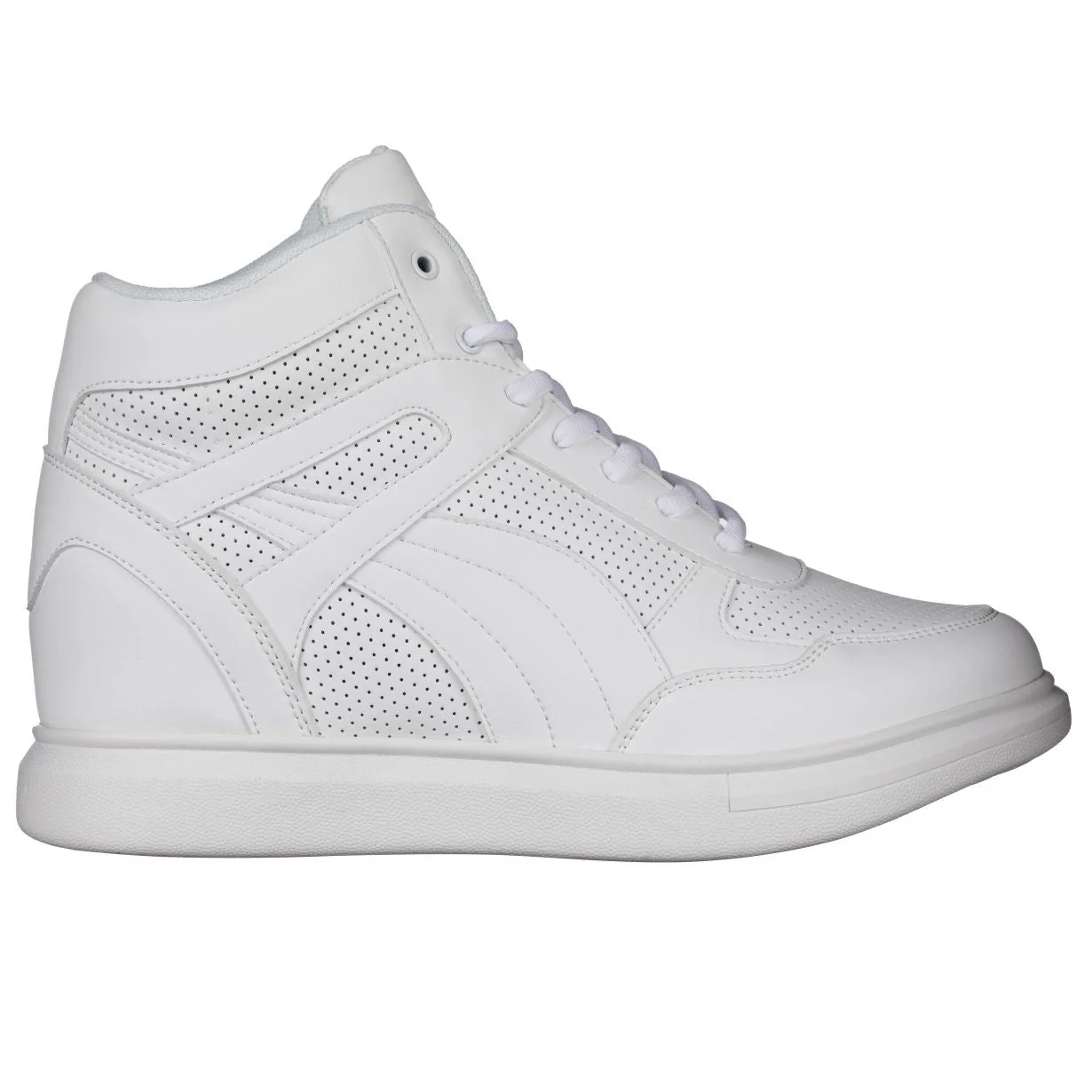 H71904 - 3.8 Inches Taller (White) - Men's Sneakers - Image 2
