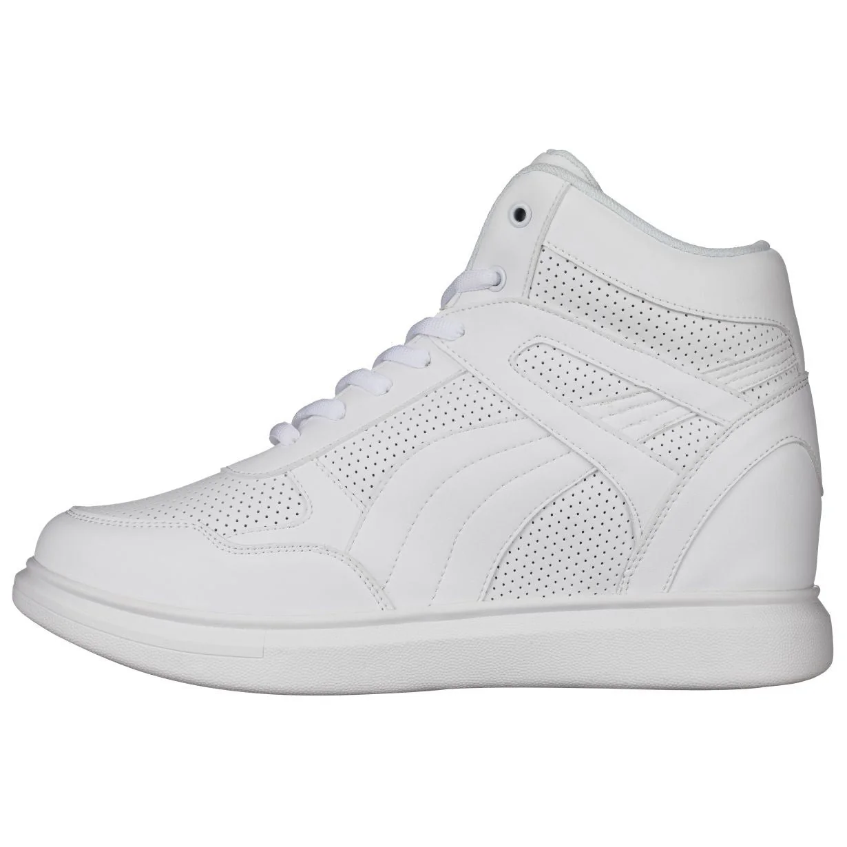 H71904 - 3.8 Inches Taller (White) - Men's Sneakers - Image 3