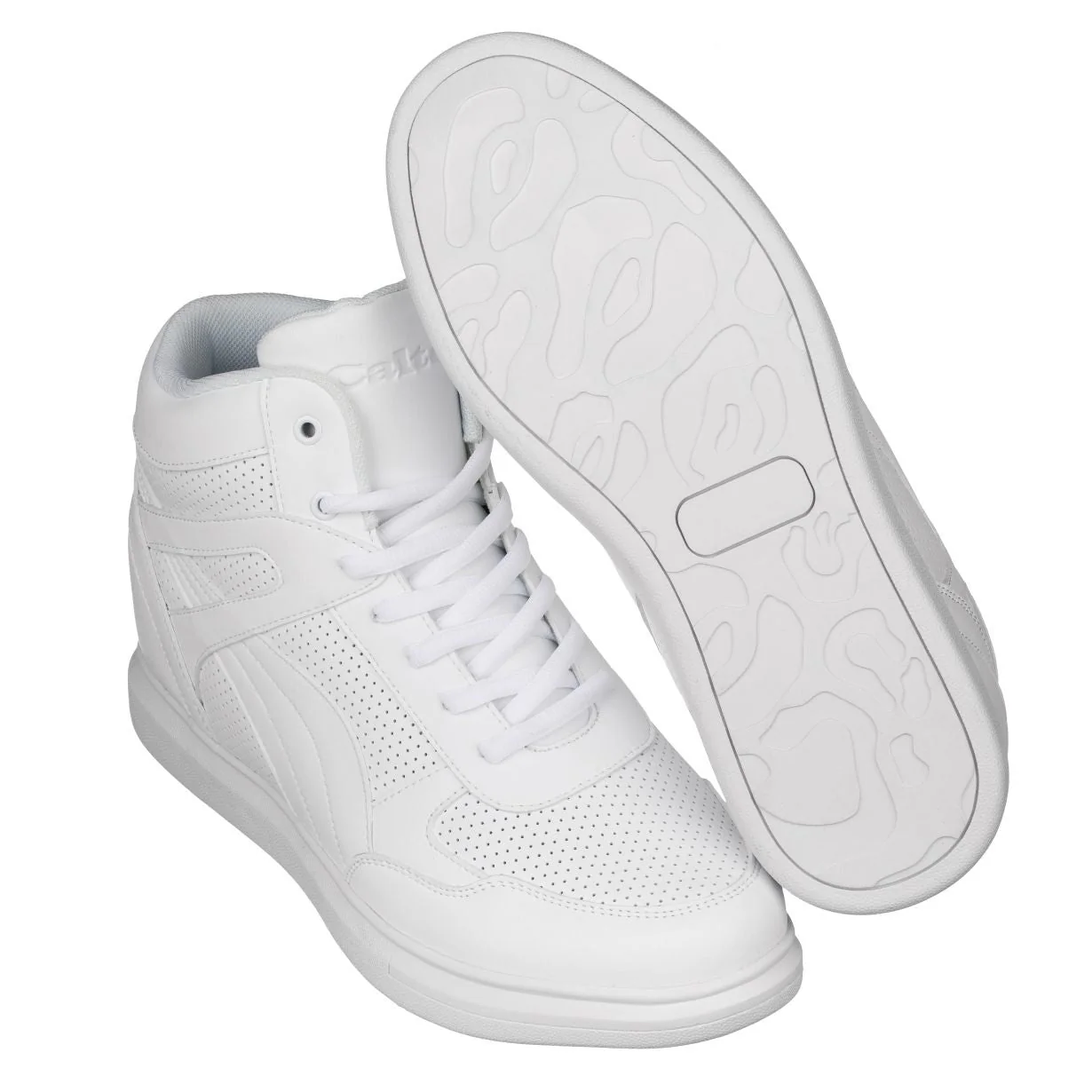 H71904 - 3.8 Inches Taller (White) - Men's Sneakers - Image 5