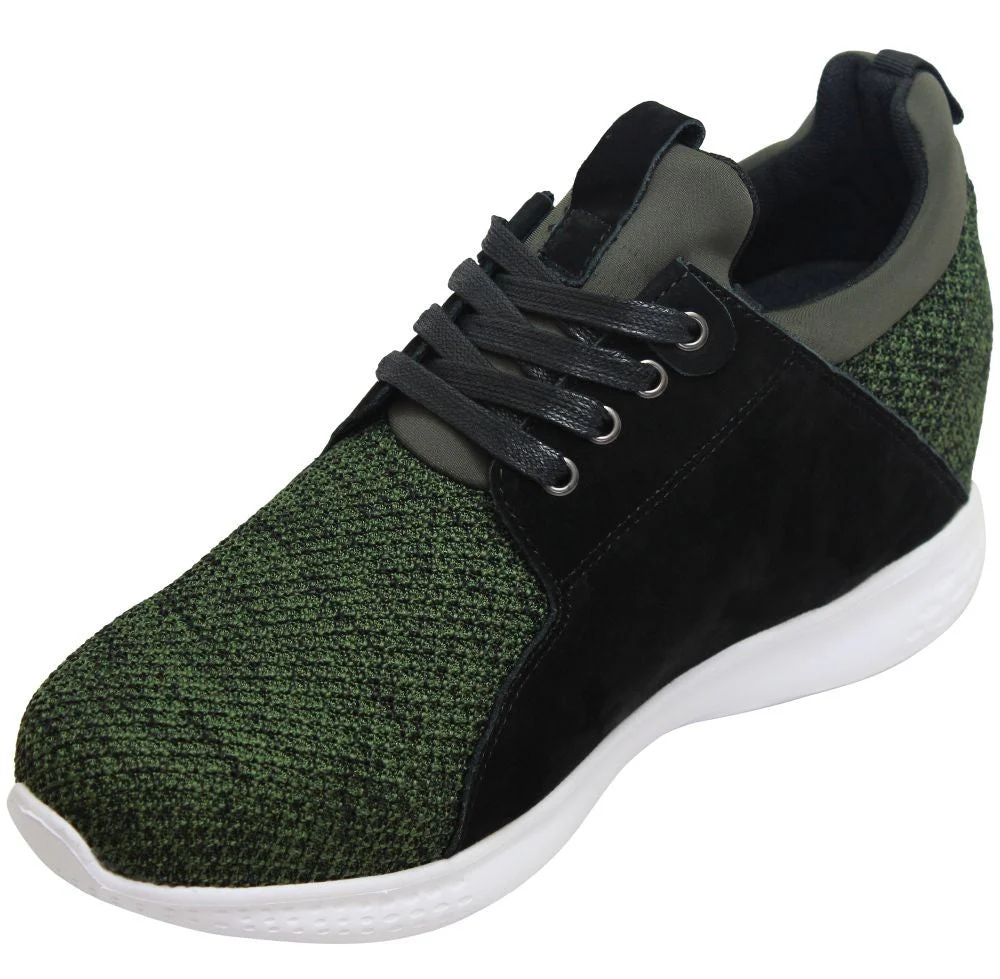 H71921 - 3.2 Inches Taller (Army Green) - Super Lightweight Men's Sneakers - Image 2
