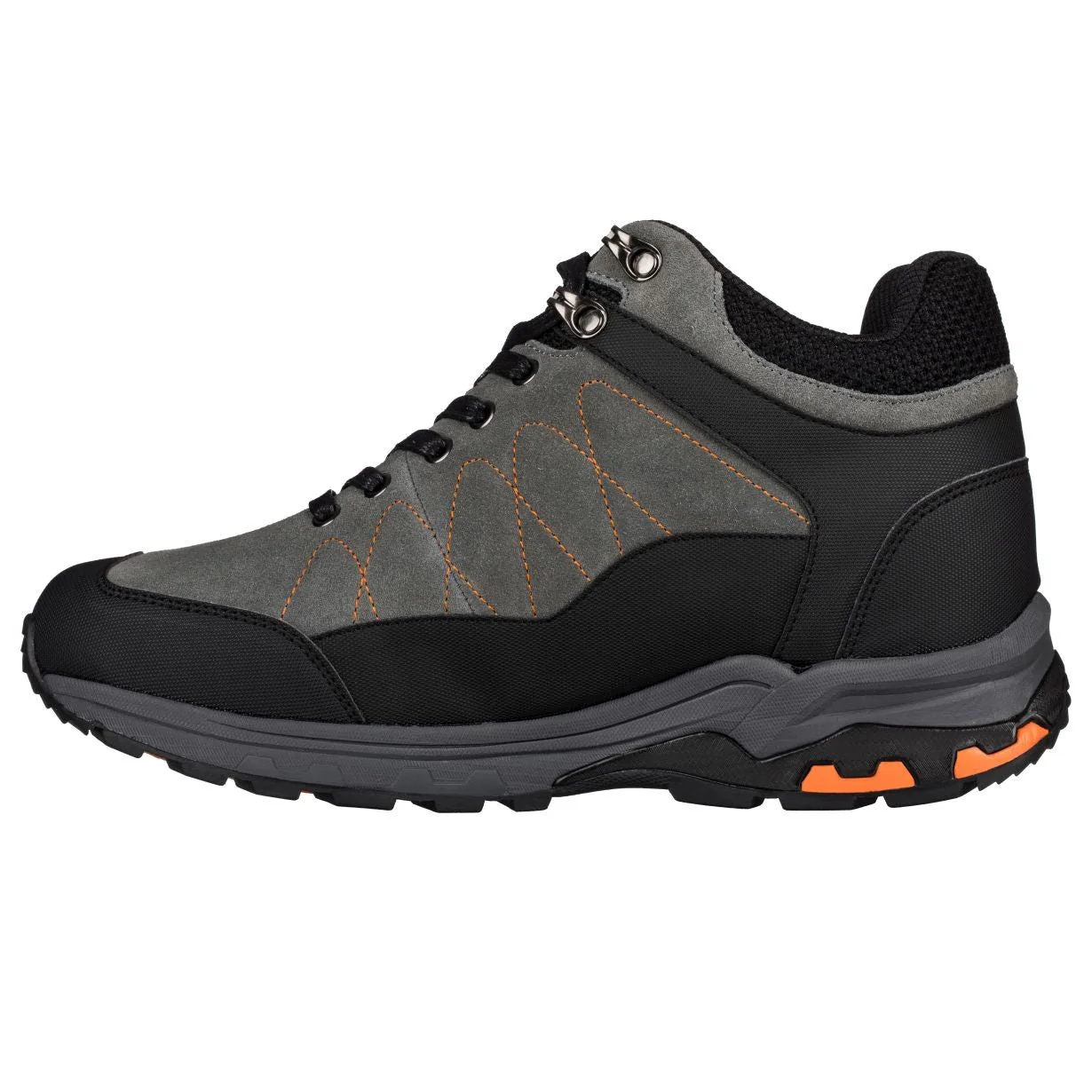 H75472 - 3.2 Inches Taller (Grey) - Hiking Style Men's Boots - Image 3