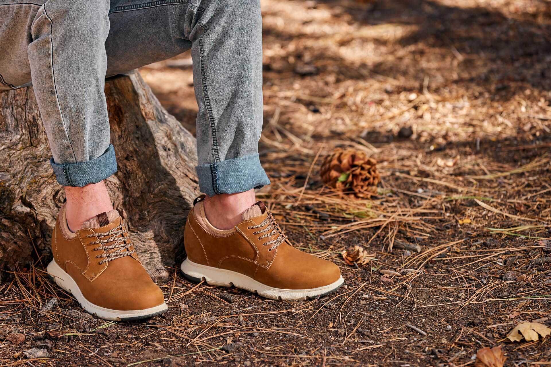 J1200 - 3.3 Inches Taller (Tan Brown) - Men's Men's Shoes - Image 9
