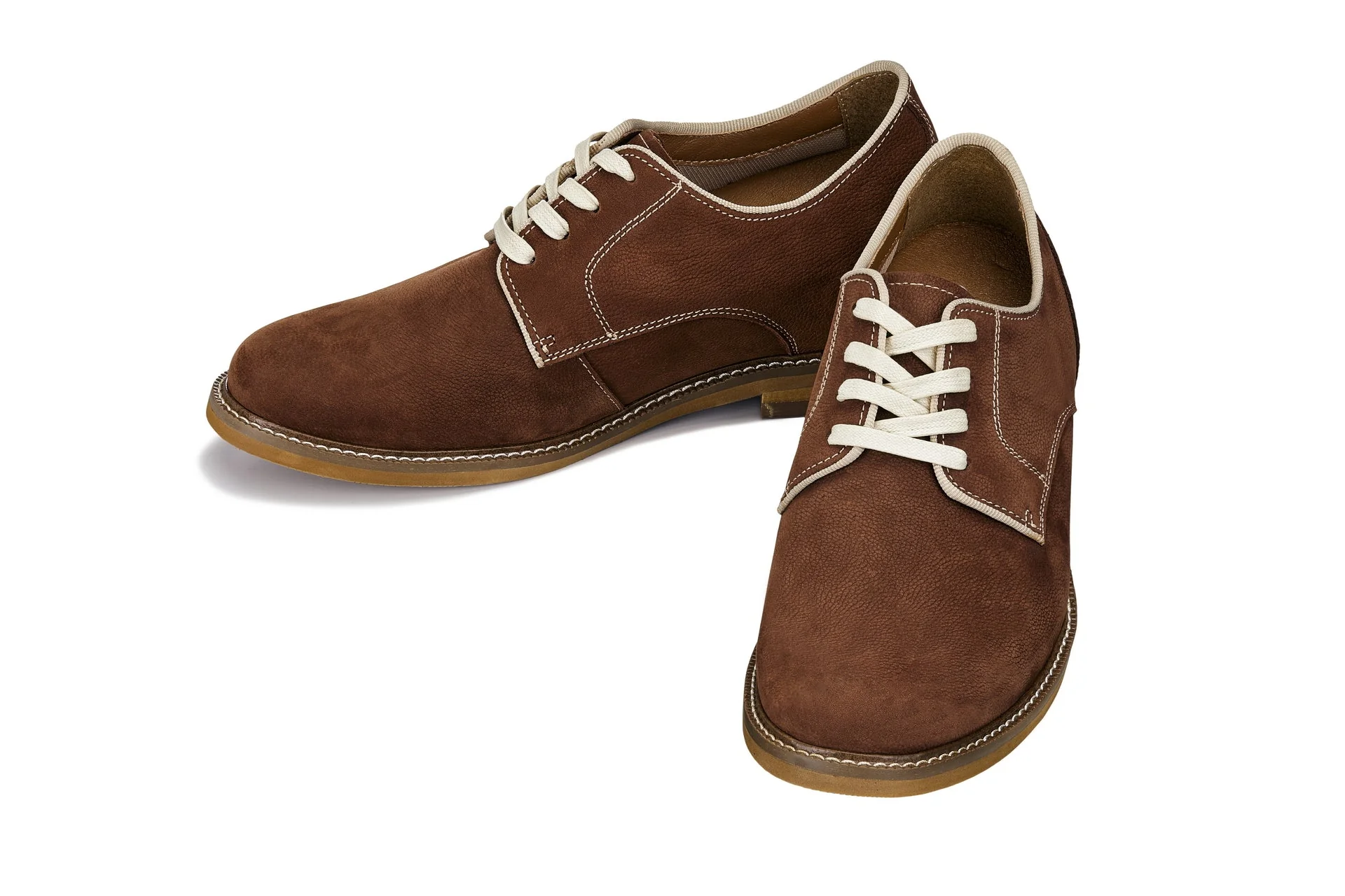 J1313 - 3 Inches Taller (Terracotta Brown) - Business Casual Leather Men's Derbies - Image 5
