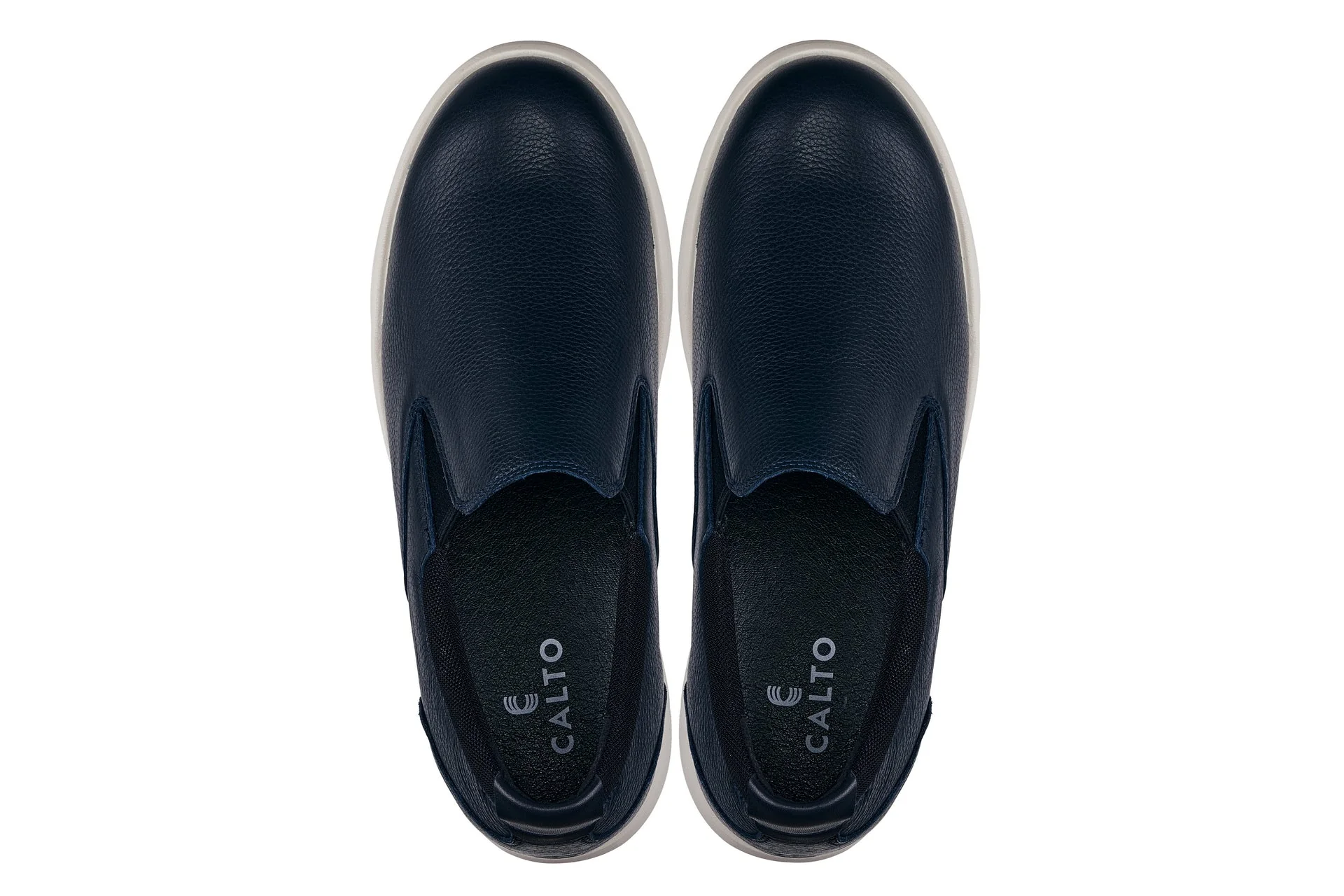 J1421 - 2.8 Inches Taller (Dark Slate Blue) - Leather Men's Loafers - Image 4