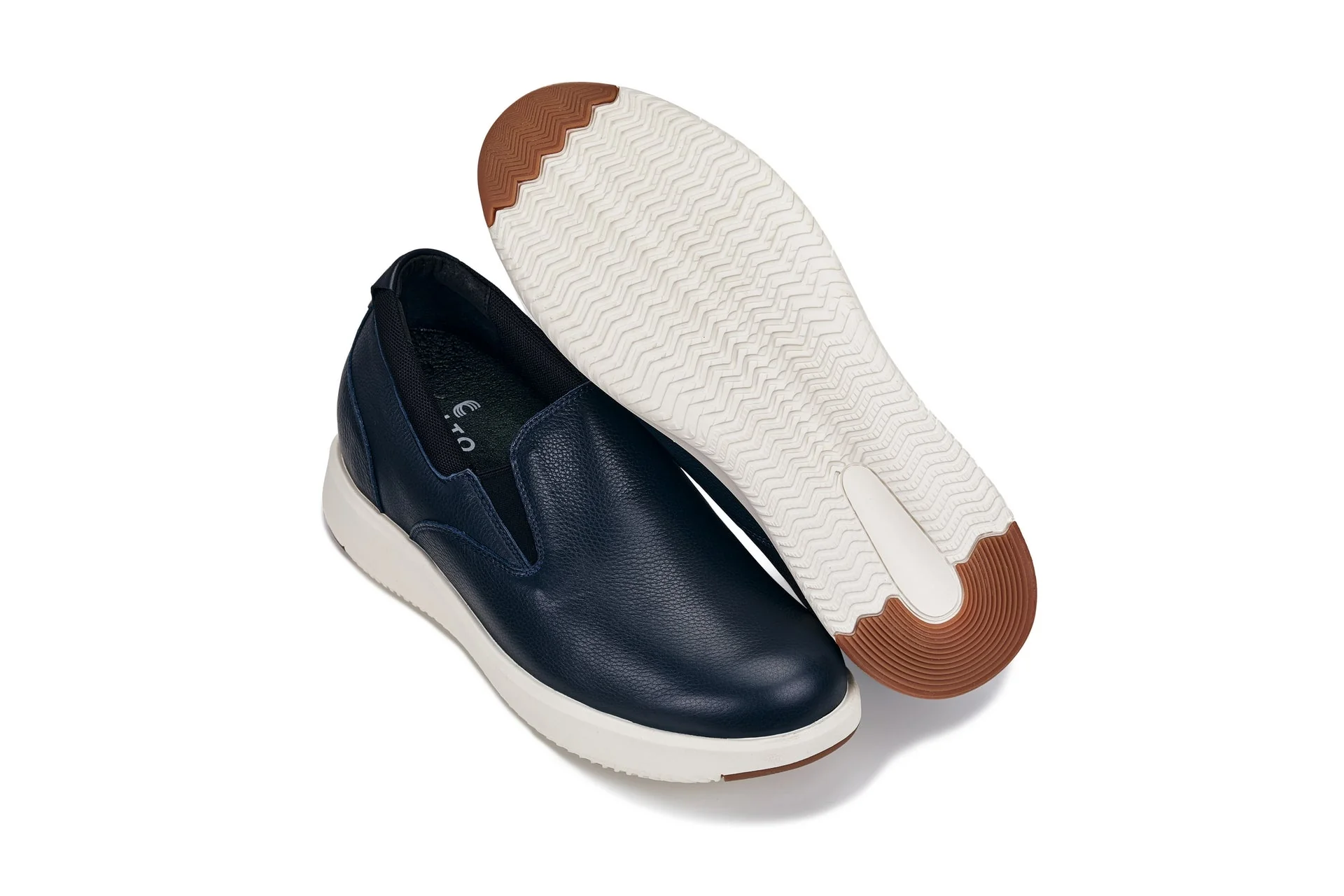 J1421 - 2.8 Inches Taller (Dark Slate Blue) - Leather Men's Loafers - Image 6