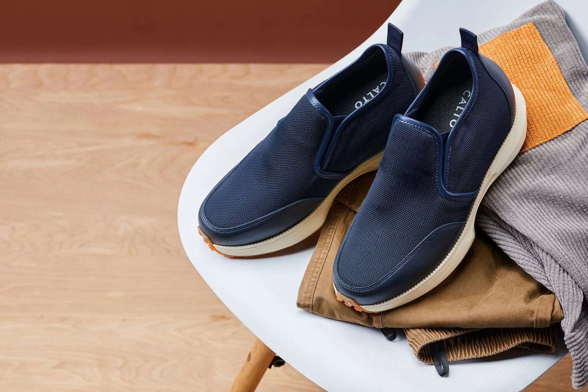 J1435  - 3.3 Inches Taller (Dark Blue) - Casual Chunky Sole Men's Sneaker Loafers - Image 7
