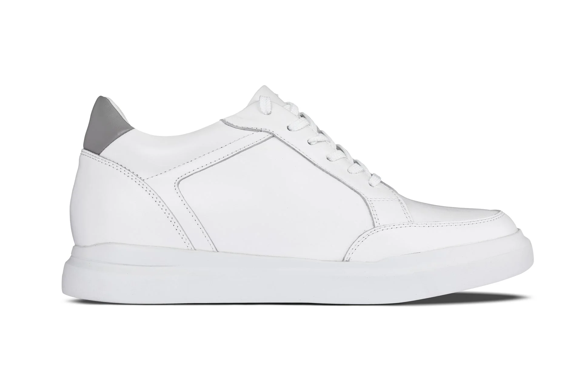 J1561 - 2.6 Inches Taller (White/Grey) - Men's Shoes - Image 2