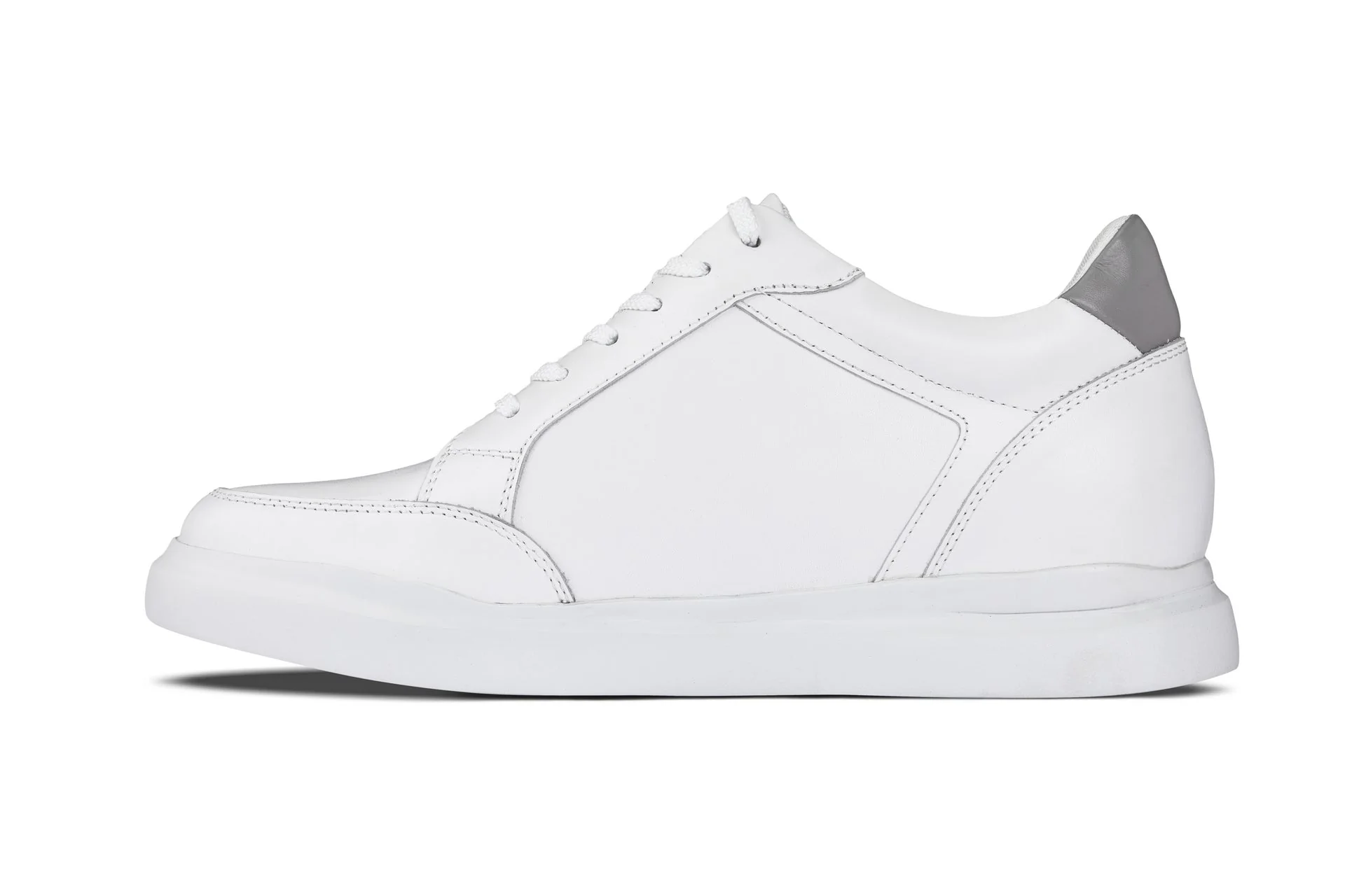 J1561 - 2.6 Inches Taller (White/Grey) - Men's Shoes - Image 3