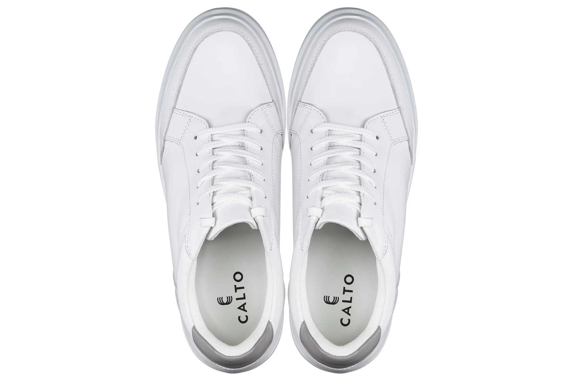J1561 - 2.6 Inches Taller (White/Grey) - Men's Shoes - Image 4