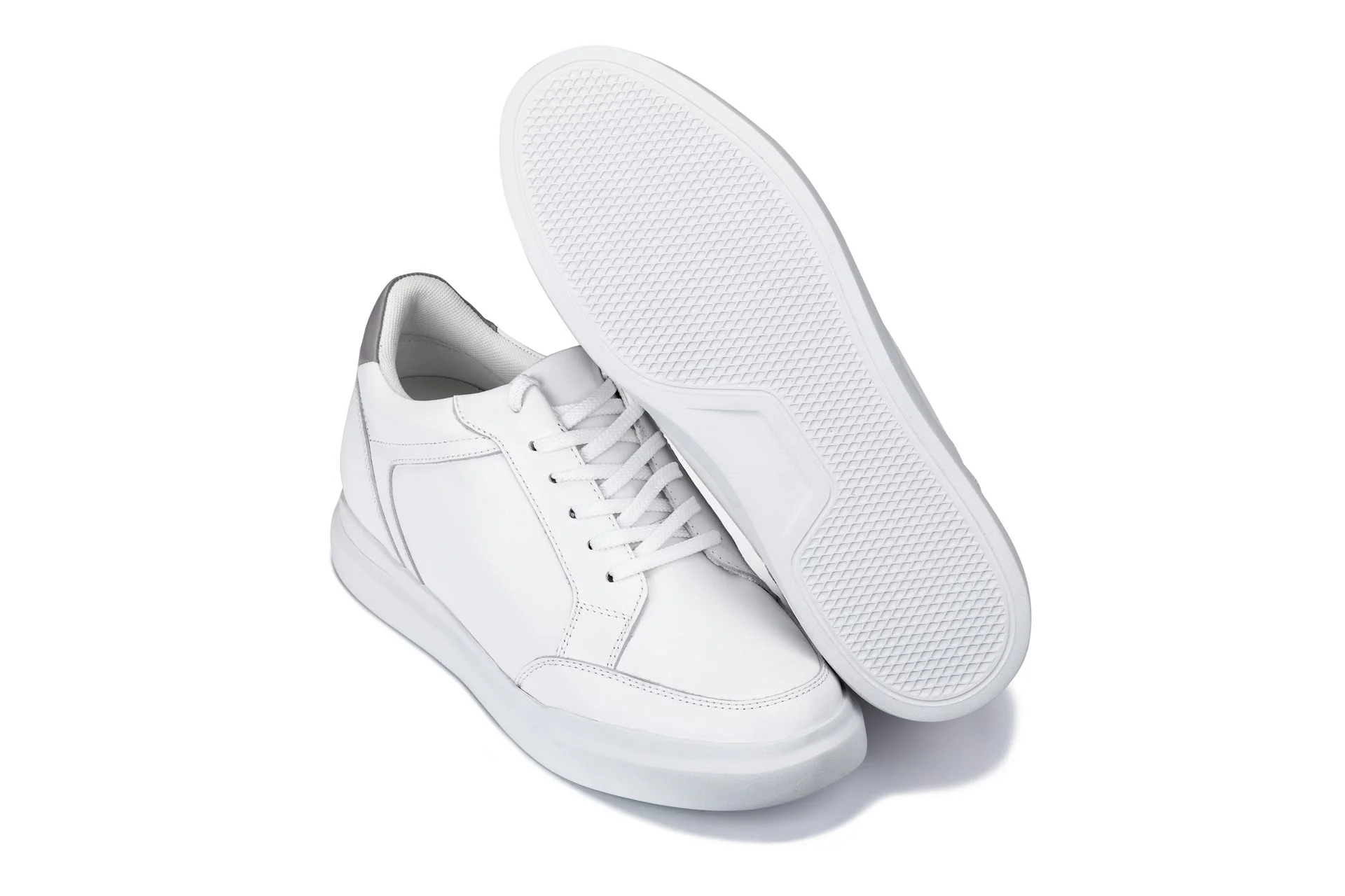 J1561 - 2.6 Inches Taller (White/Grey) - Men's Shoes - Image 6