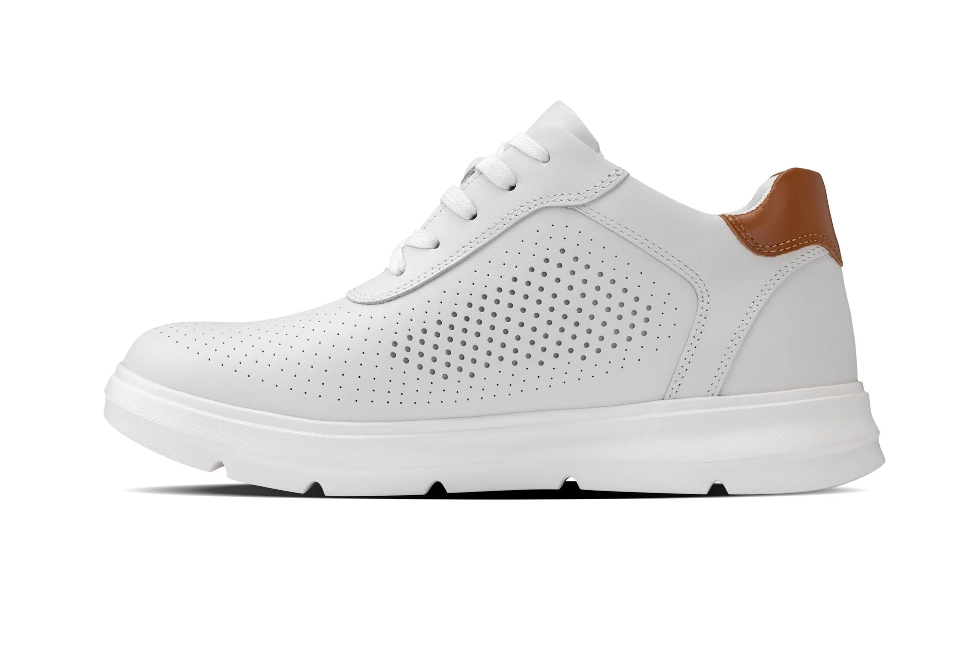 J1581  - 2.6 Inches Taller (White) - Lightweight Casual Men's Walker Shoes - Image 3