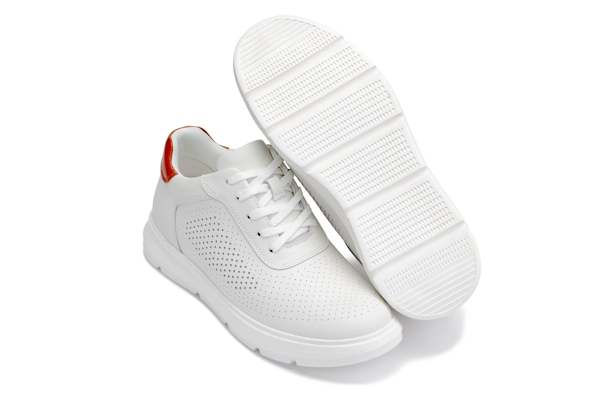 J1581  - 2.6 Inches Taller (White) - Lightweight Casual Men's Walker Shoes - Image 6